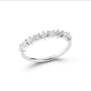 Millie Ryan Princess Cut Single Row Ring